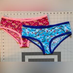 Victoria’s Secret satin cheeky panties, 2 pieces, preowned